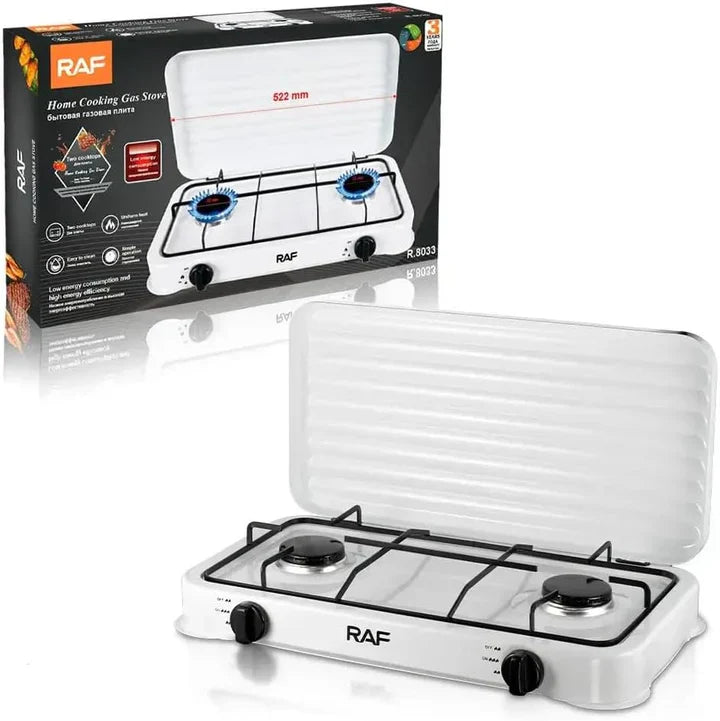 Plită pe gaz cu Două Ochiuri RAF R.8033W - 220V