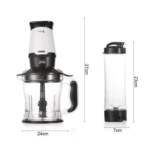 Blender Multifuncțional 2 în 1 RAF R.2905, 350W, Storcător și Blender, Vas 1.5L, Lame Inox, Ideal pentru Smoothie, Shake și Sucuri