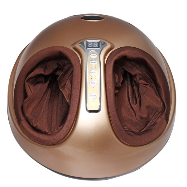 Aparat de masaj Shiatsu pentru picioare, 3 trepte intensitate, functie de incalzire, timer 5-30min, presoterapie cu incalzire