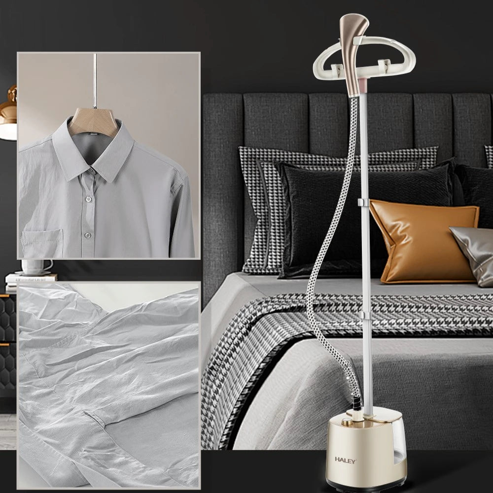 Aparat de Călcat Vertical cu Abur HALEY HY-515, 2000W – Rezervor 2.5L, Abur 50 min, Temperatura 95°C, Suport Umeraș