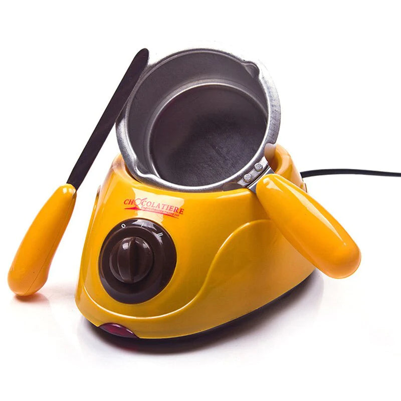 Aparat electric pentru topit ciocolata + set fondue - chocolatiere
