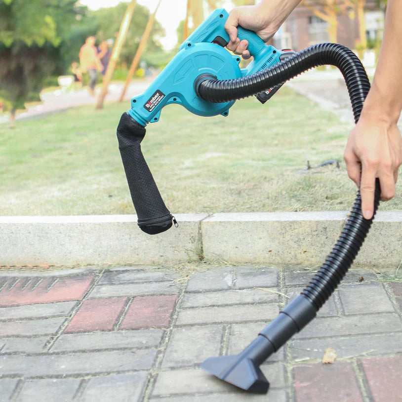 Suflantă Frunze fără Fir 880W, 2 Acumulatori 48V, 2 în 1 Suflare și Aspirare Frunze, Praf, Zăpadă, 18000 RPM