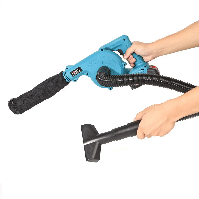 Suflantă Frunze fără Fir 880W, 2 Acumulatori 48V, 2 în 1 Suflare și Aspirare Frunze, Praf, Zăpadă, 18000 RPM