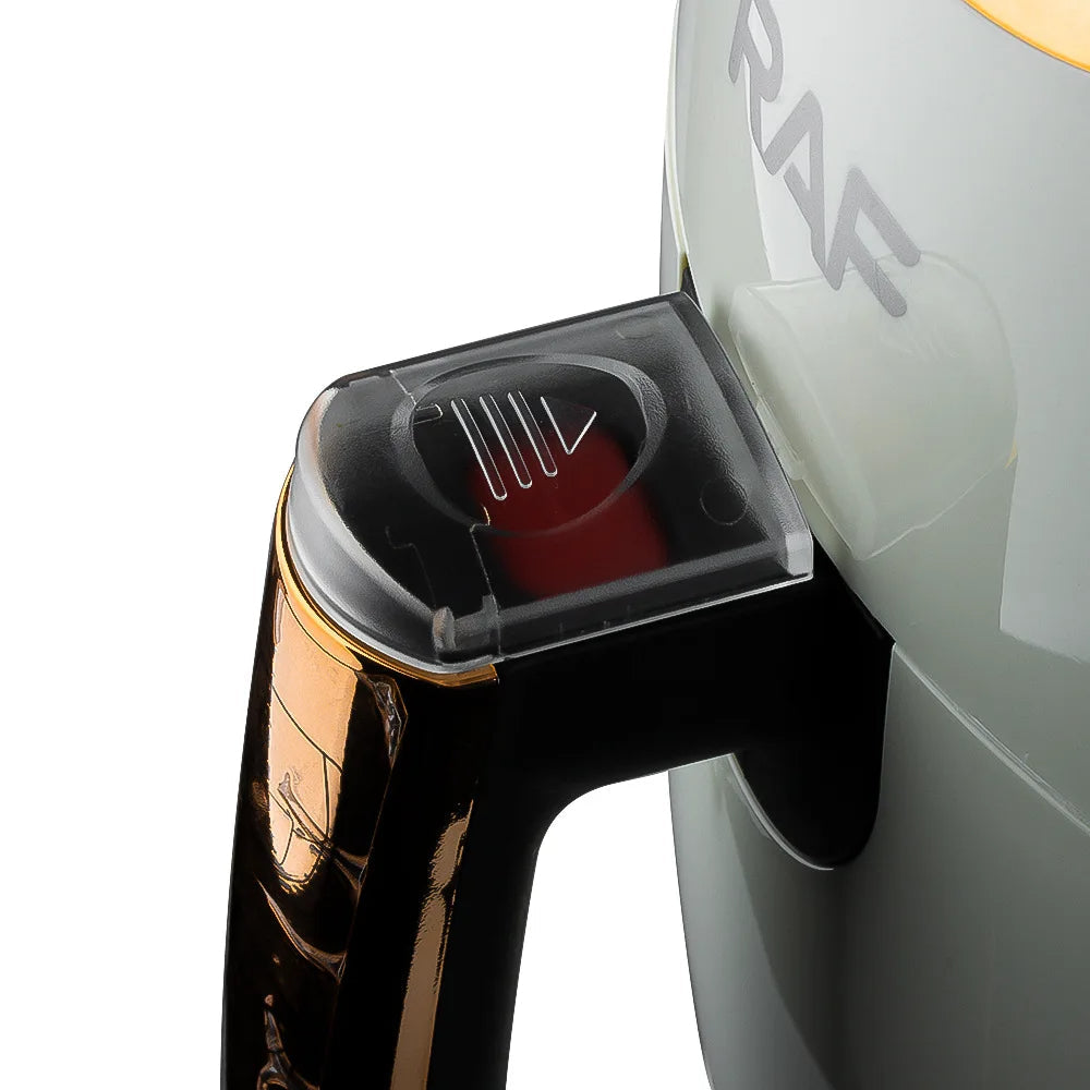 Friteuza Air Fryer HOFFMANS , Gătire fără Ulei , Capacitate 6L, 2400W, Display touch screen + Set 100 Hârtii copt