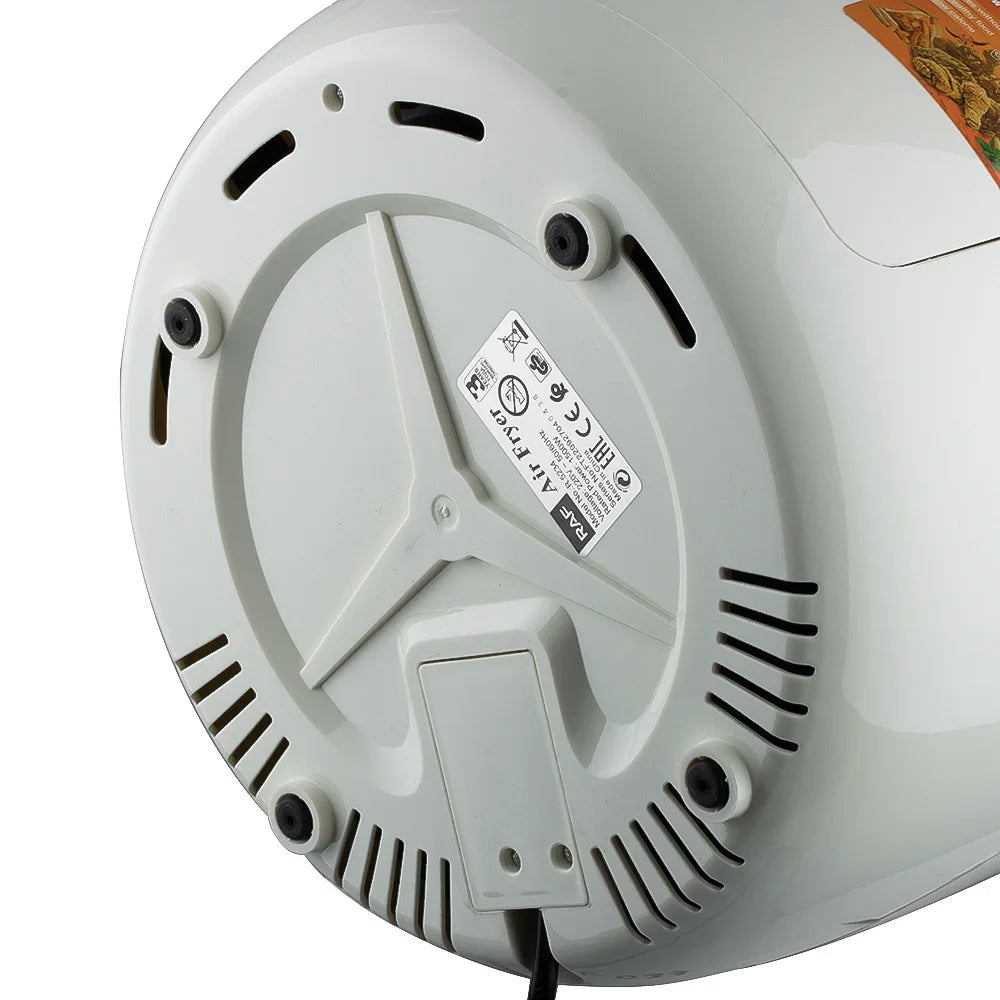 Friteuza Air Fryer HOFFMANS , Gătire fără Ulei , Capacitate 6L, 2400W, Display touch screen + Set 100 Hârtii copt