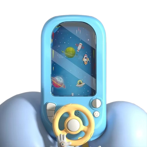 Jucarie Interactiva Volan, model circuit sau spatiu, sunete si functii, alimentare USB, pentru copii 3-6 Ani