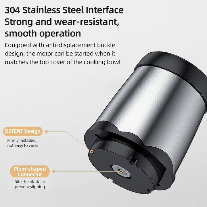 Tocator electric inox, Capacitate mare, usor de curatat, 2L,4 Lame Inox, 1800W, 2 viteze