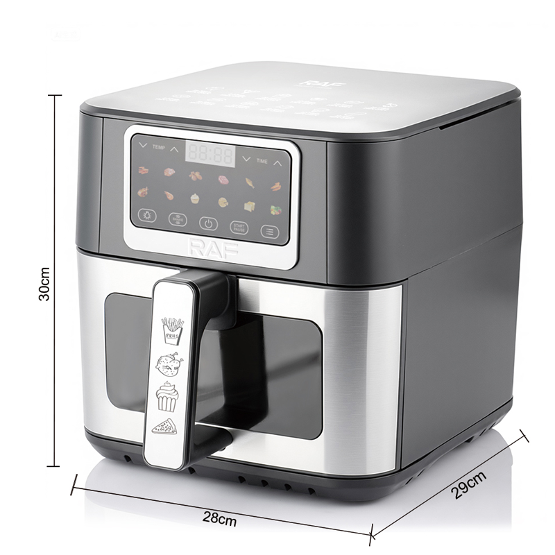 Friteuza Air Fryer digitala RAF , R.50001, 8L, 1700W, fierăstra vizualizare , fără ulei
