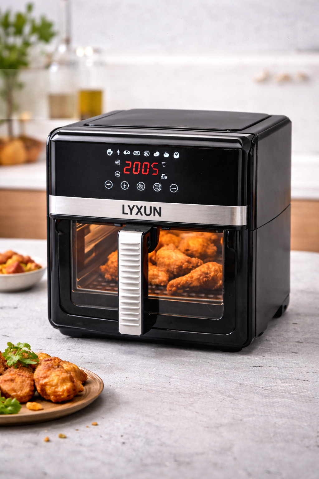 Friteuza cu Air Cald de 6.5L, 2000W, fără ulei