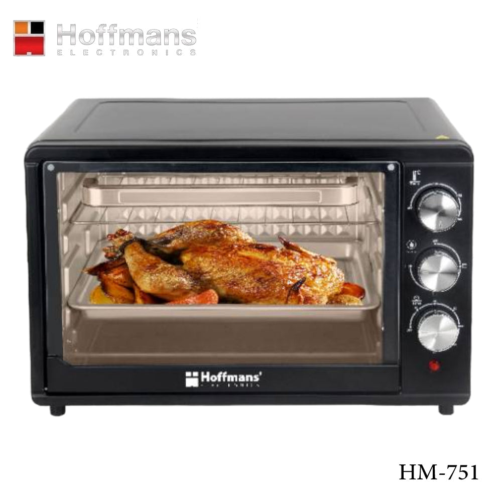 Cuptor Electric de Bucatarie Hoffmans HM-751 45L, Tava de Copt, Gratar si Functie de Rotisor