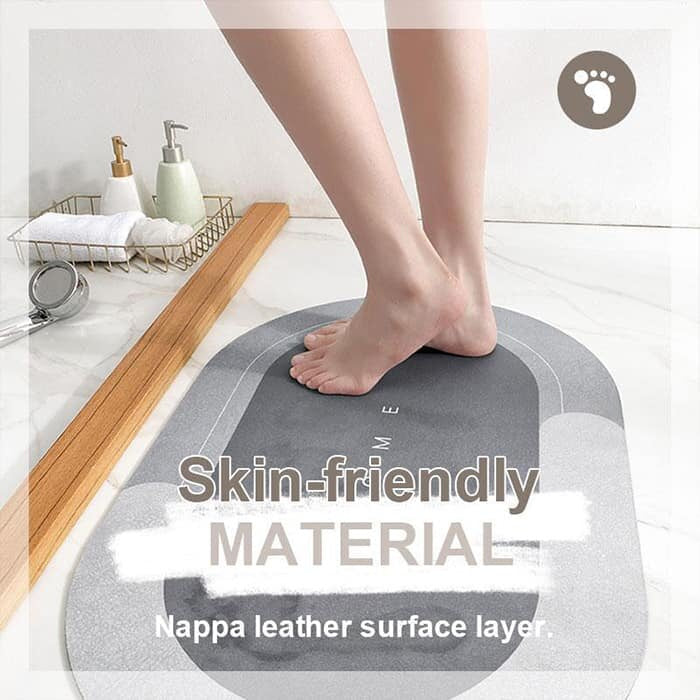 Covoras super absorbant pentru baie, cu uscare rapida