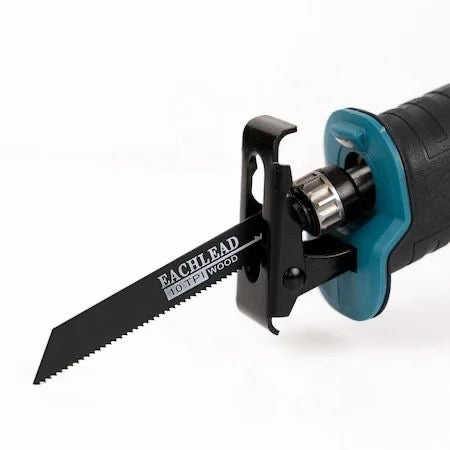Fierastrau tip sabie 3000rpm WERSTIL, cu 2 acumulatori 48V, 5000mAh,mandrina autoblocanta, 4 bucati panza diferite modele,1 incarcator, valiza compacta de transport, Albastru