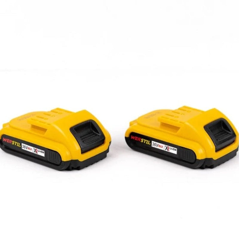 TRUSA BORMASINA CU 2 ACUMULATORI 36V 5AH, AUTOFILETANTA CU PERCUTIE CU 30 DE ACCESORII