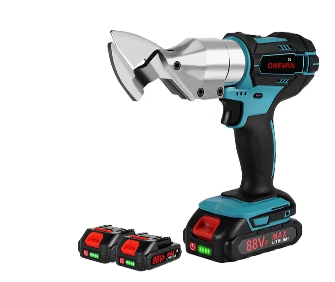 Foarfeca electrica de taiat tabla cu 2 acumulatori 2 Ah, 48V, Blitz Power