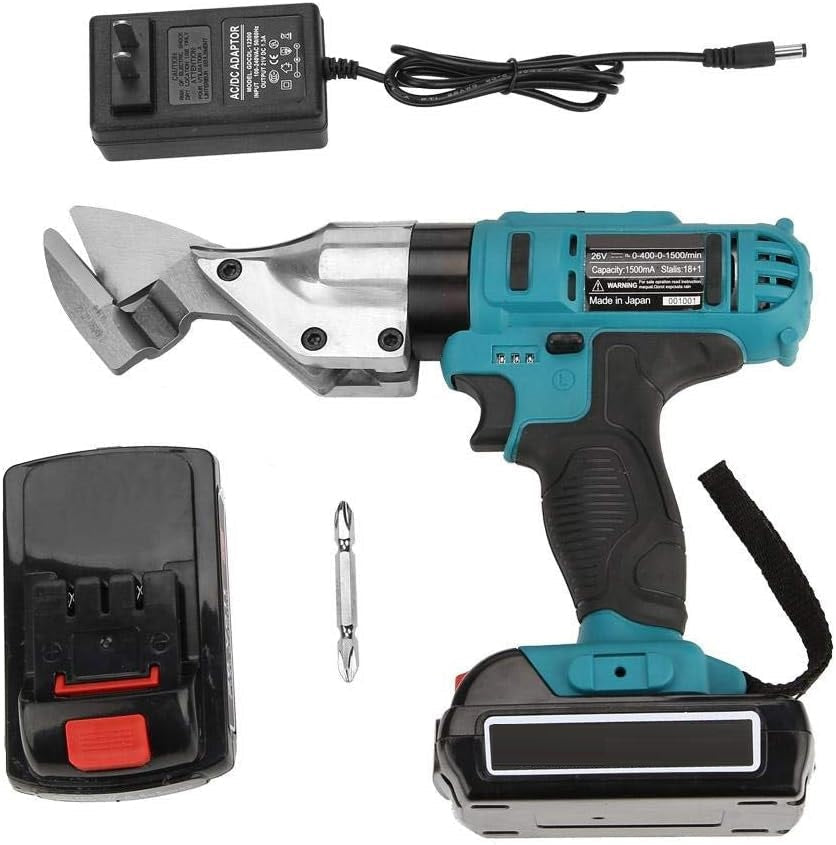Foarfeca electrica de taiat tabla cu 2 acumulatori 2 Ah, 48V, Blitz Power