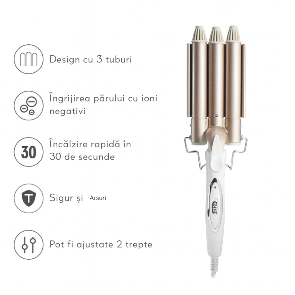 Ondulator de par , cu 3 tuburi