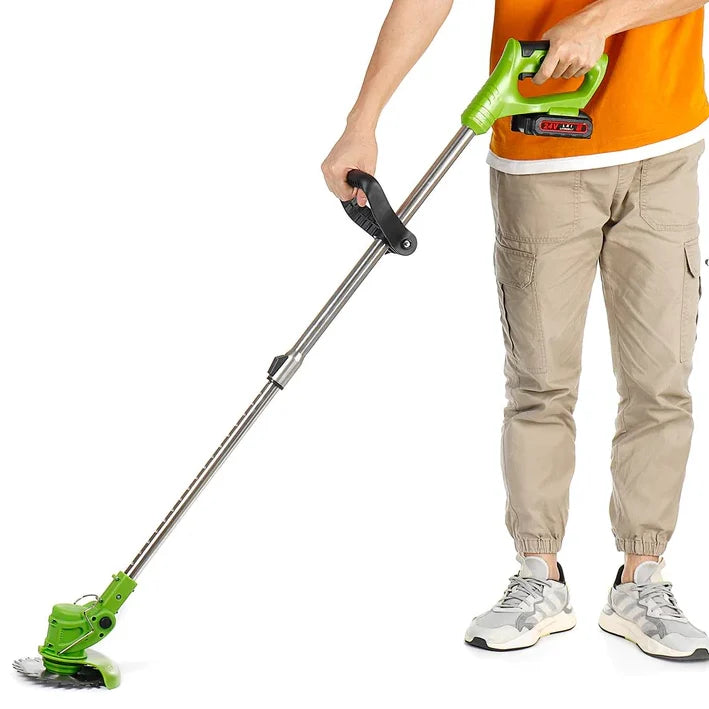 Set Motocoasa, Foarfeca, MiniDrujba cu 5 Acumulatori 48V, 3 Incarcatoare, Accesorii Incluse, Trusa Depozitare