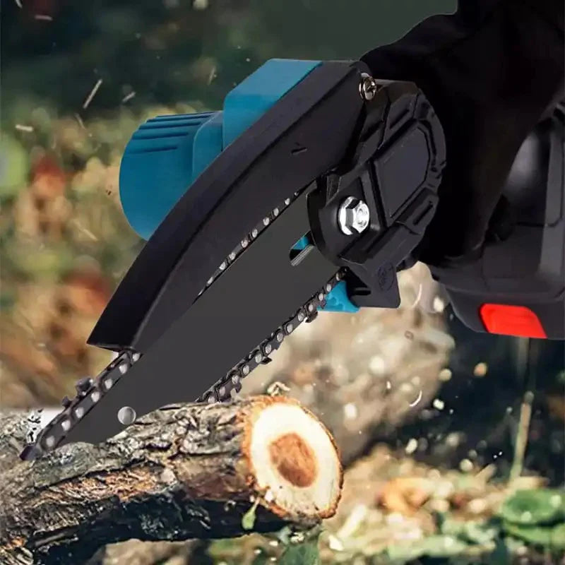 Set Motocoasa, Foarfeca, MiniDrujba cu 5 Acumulatori 48V, 3 Incarcatoare, Accesorii Incluse, Trusa Depozitare