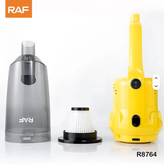 Aspirator Electric 2 în 1 RAF R.8764, 600W, Vertical și de Mână, Fără Sac, Filtru HEPA Lavabil, Recipient 0.8L, Putere Mare de Aspirare