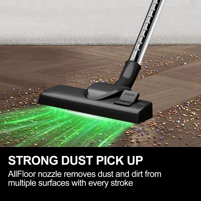 Aspirator Fără Sac 1800W, Putere de Aspirare 22 kPa, Recipient 4L | Filtrare Multiciclonică | Cablu 5m | Pentru Covoare și Păr de Animale