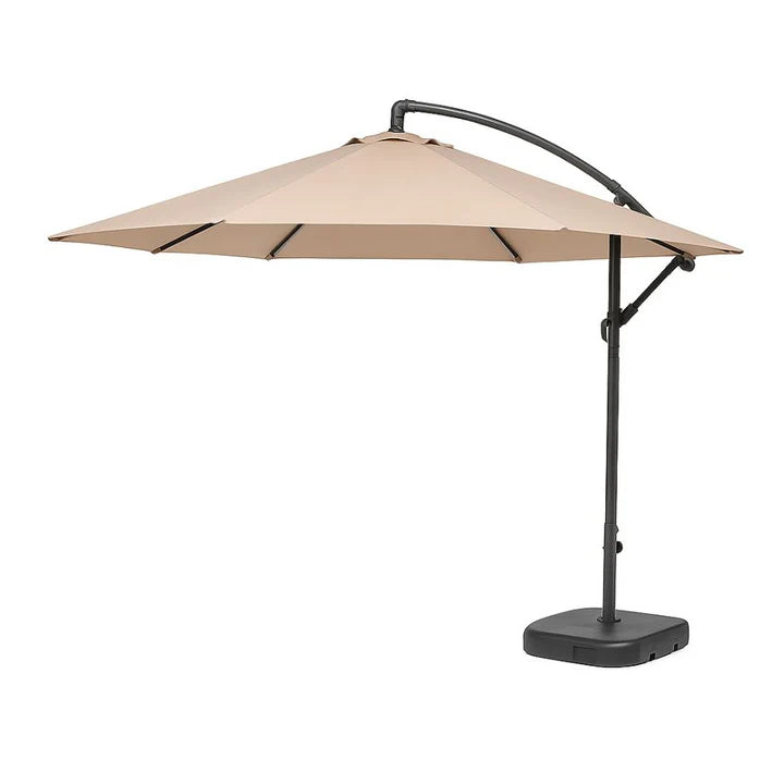 Umbrelă Suspendată Premium 3x2.5 m cu Suport și Bază de Greutate Incluse | Reglabilă, Protecție UV, Ideală pentru Grădină și Terasă