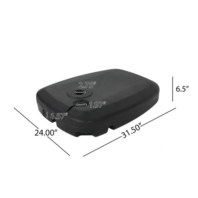 Umbrelă Suspendată Premium 3x2.5 m cu Suport și Bază de Greutate Incluse | Reglabilă, Protecție UV, Ideală pentru Grădină și Terasă