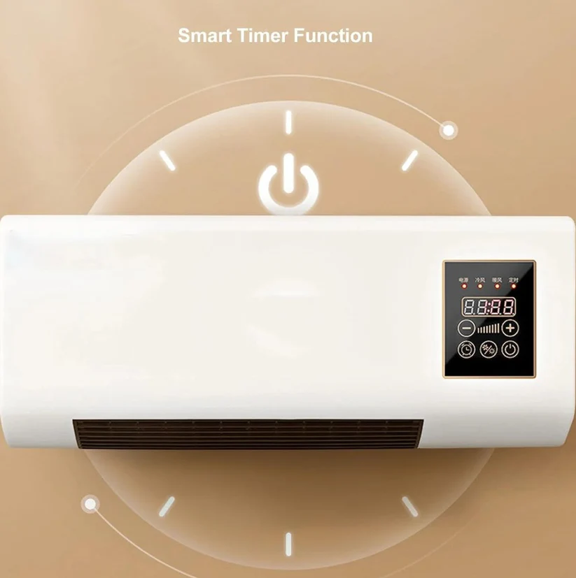 Aer Condiționat Portabil 2 în 1 cu Ventilator, Funcție Rece/Cald, 1800W, Telecomandă, Temperatură Reglabilă 16-40°C, Alb