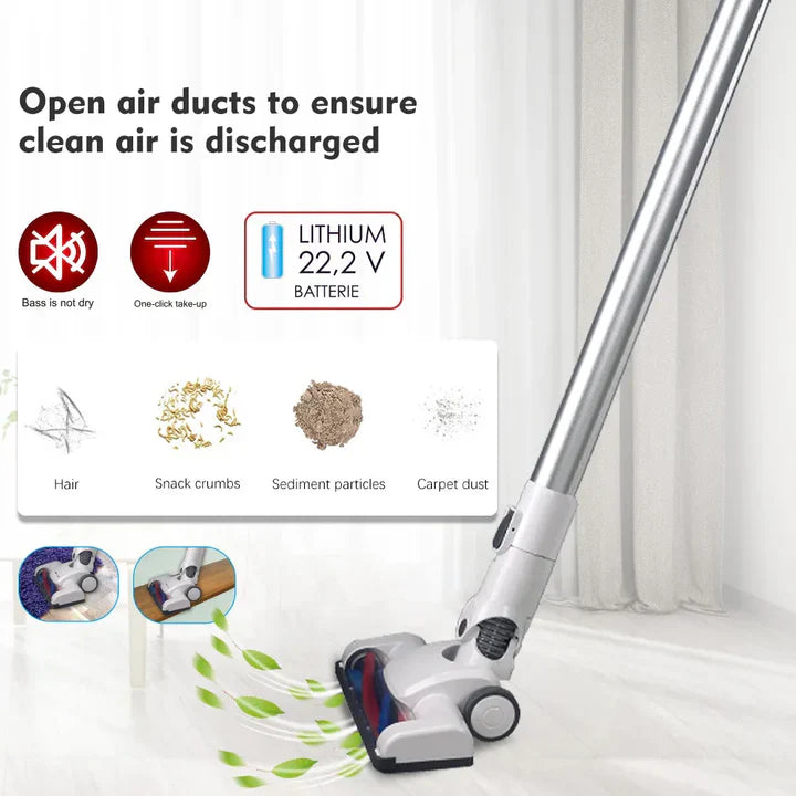 Aspirator Vertical RAF R8669 - 120W, 2000mAh, Lumini LED, Fara fir