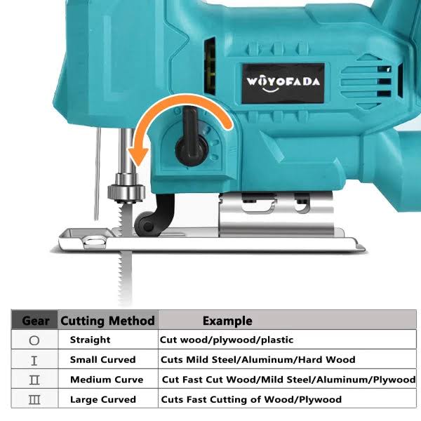 Fierastrau pendular cu 2 acumulatori 36W 6Ah, lemn 80mm