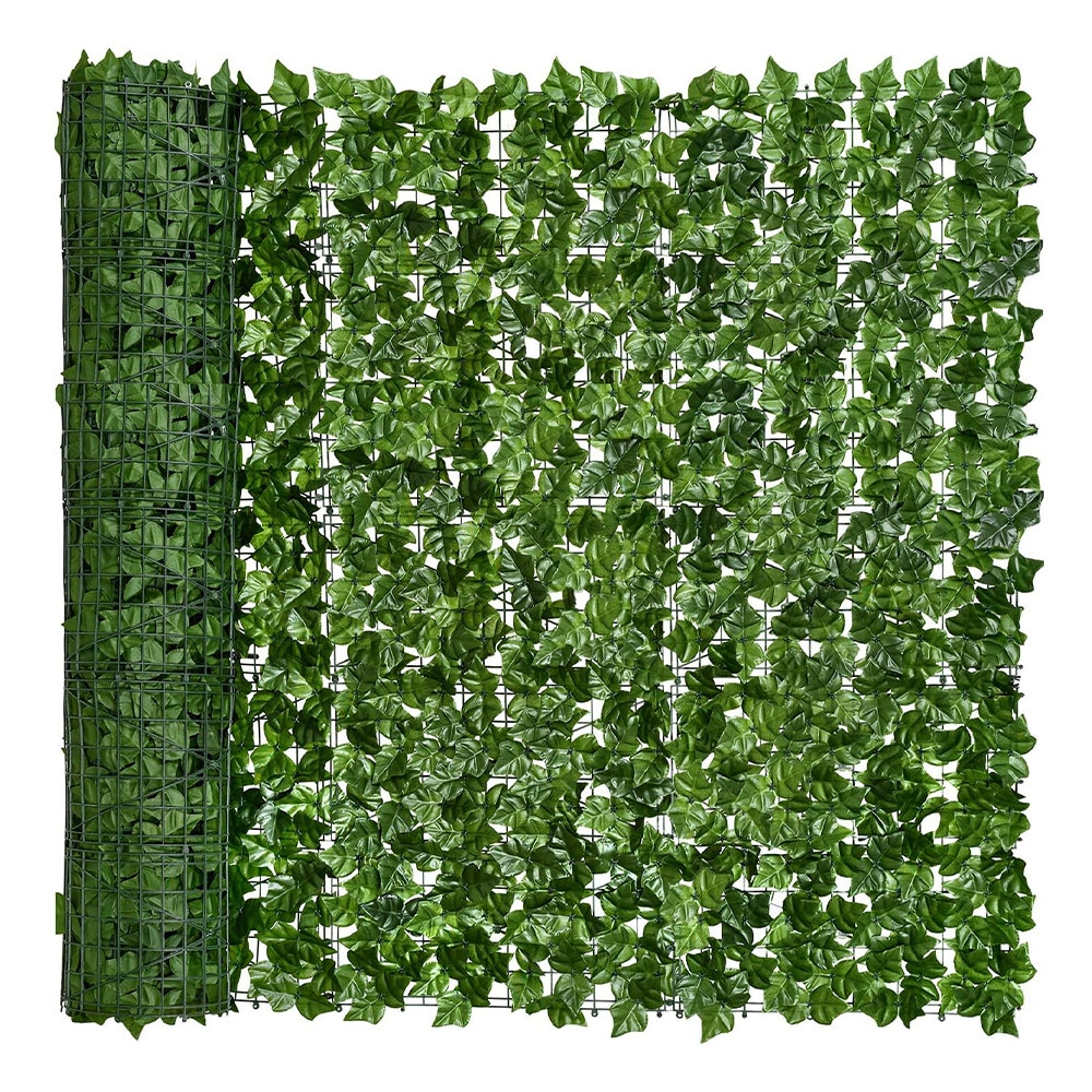 Pachet 1+1 Paravan Decorativ 300x100 cm, Gard Artificial pentru Balcon și Grădină, Protecție Vizuală și Intimitate, Ușor de Montat