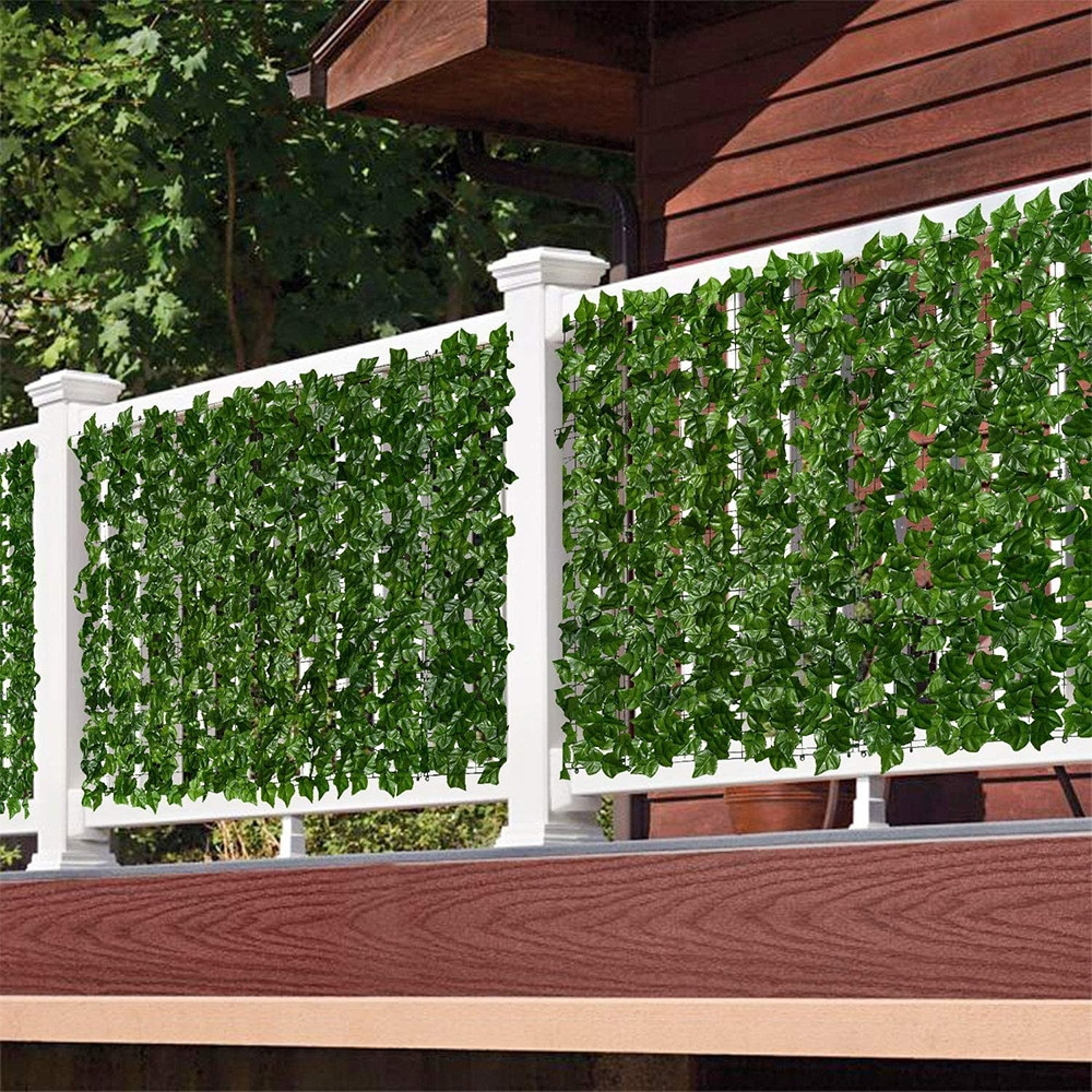 Pachet 1+1 Paravan Decorativ 300x100 cm, Gard Artificial pentru Balcon și Grădină, Protecție Vizuală și Intimitate, Ușor de Montat