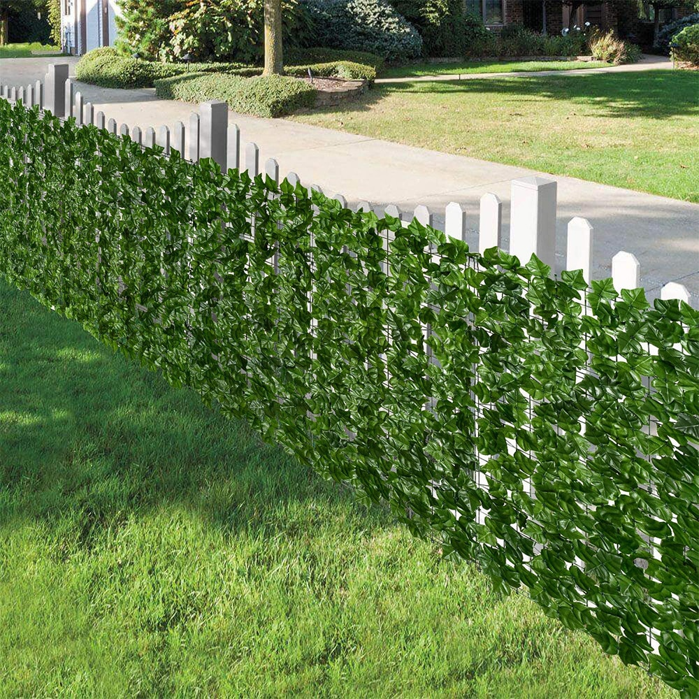 Pachet 1+1 Paravan Decorativ 300x100 cm, Gard Artificial pentru Balcon și Grădină, Protecție Vizuală și Intimitate, Ușor de Montat