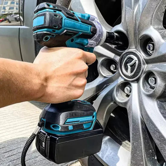 Cheie de Impact- Masina de Insurubat , 550Nm, 43 de Accesorii, 2 Acumulatori 48V si Valiza