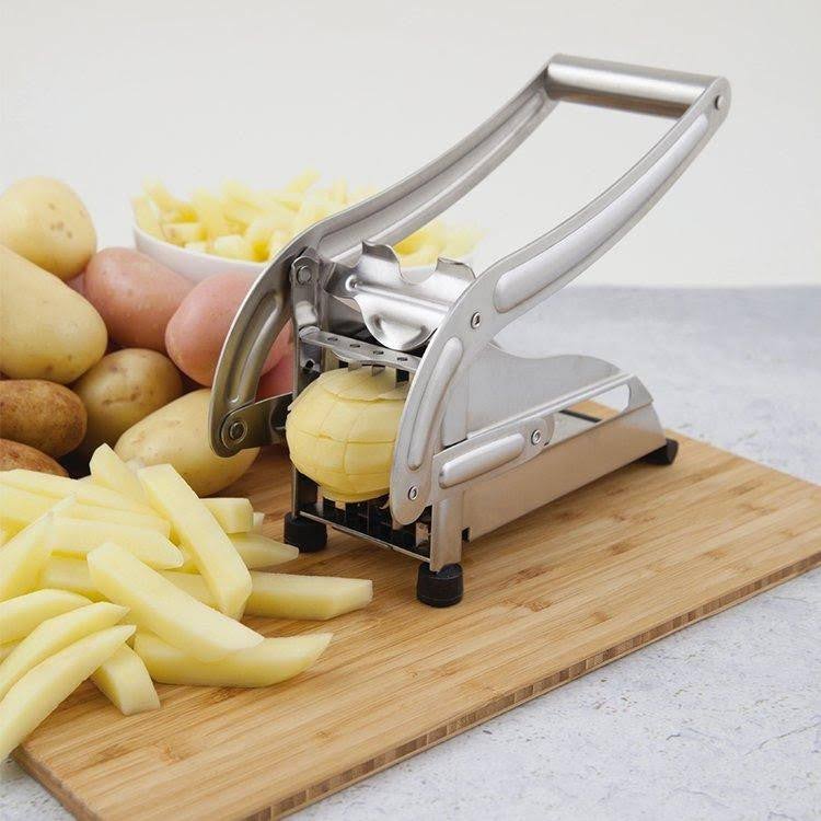 Aparat de tăiat cartofi pai și legume, din inox, cu 1 formă de tăiere, Potato Chopper